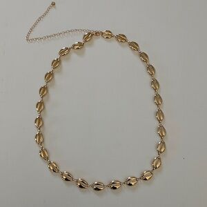 Gold shell chain belt
